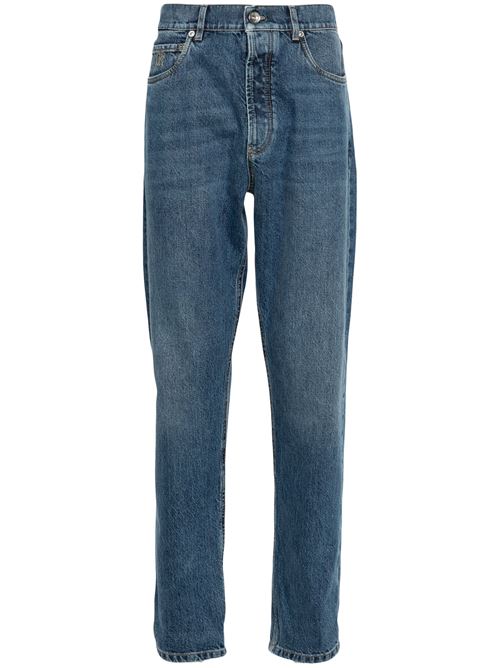 Jeans with embroidery BRUNELLO CUCINELLI | M241PO1090C9005